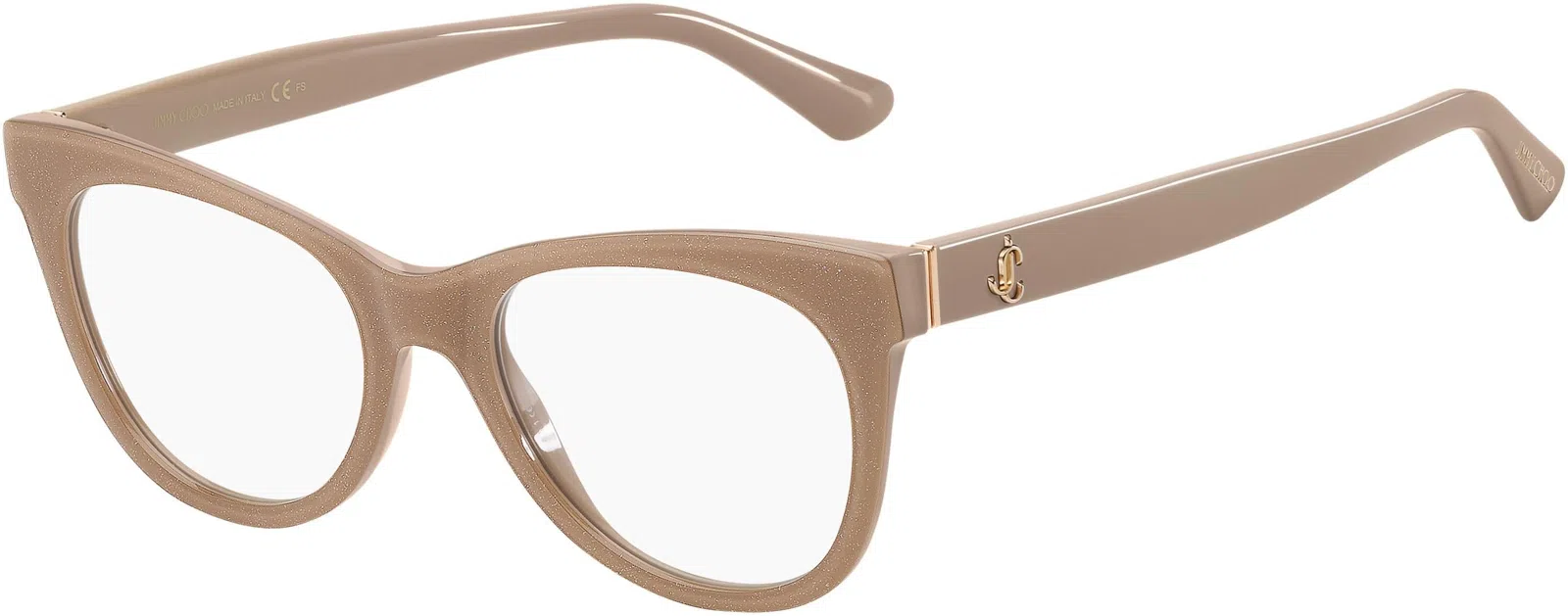 Jimmy Choo 276 Eyeglasses - Nude Glitter - view 2